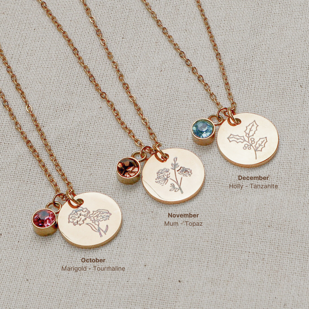 Birth Flower Necklace