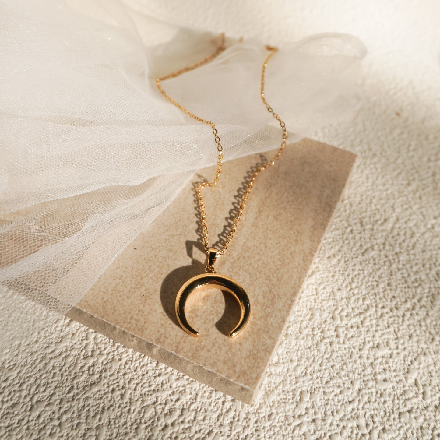 Moon Pendant Necklace