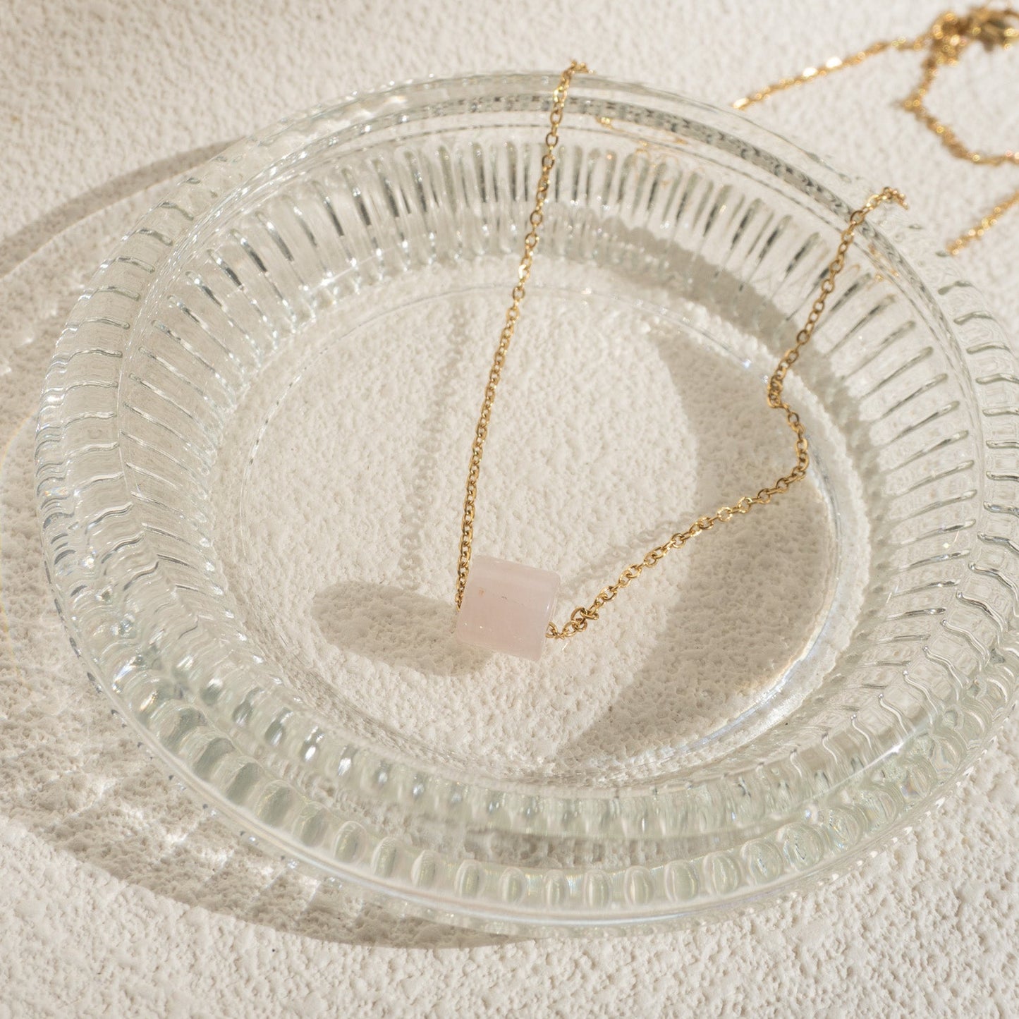 Gemstone Tube Necklace