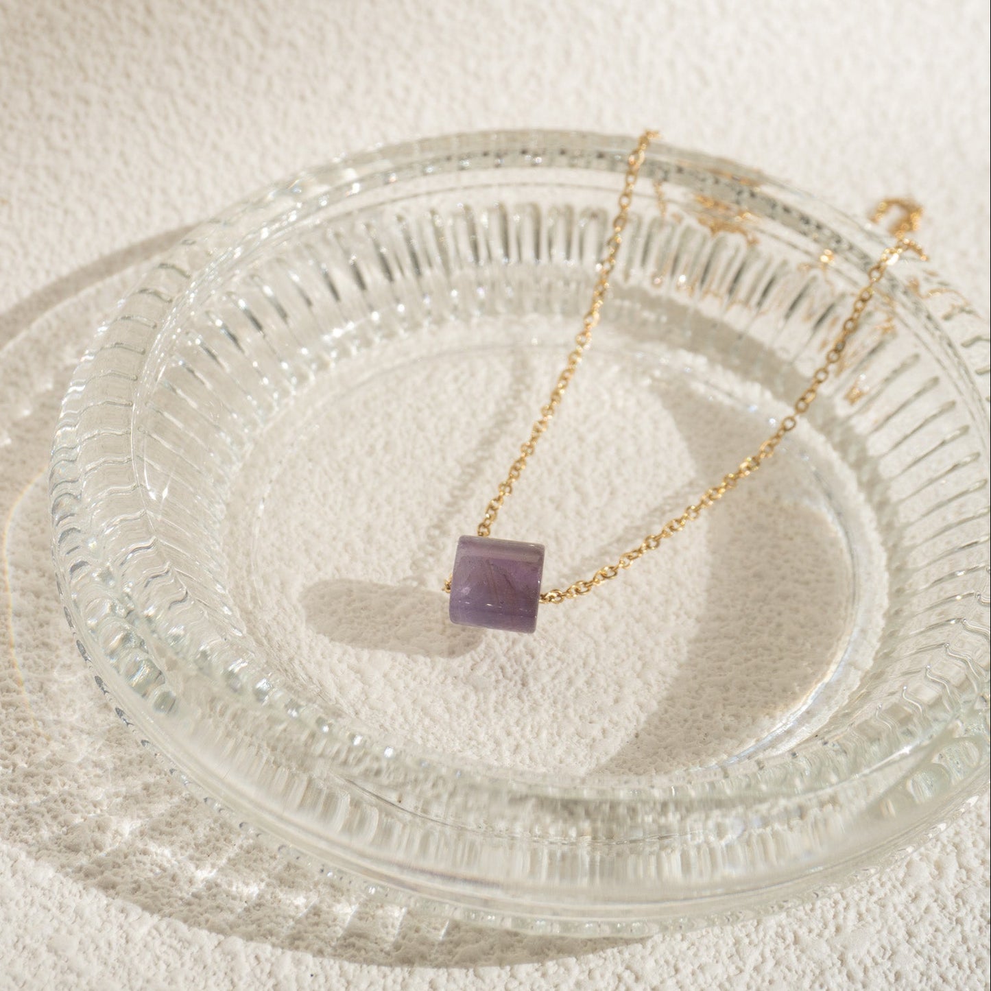 Gemstone Tube Necklace