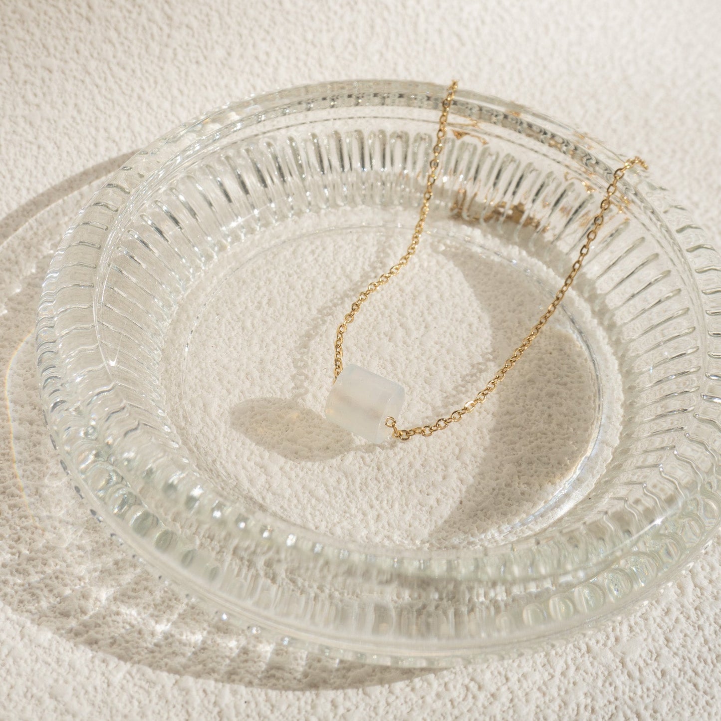 Gemstone Tube Necklace