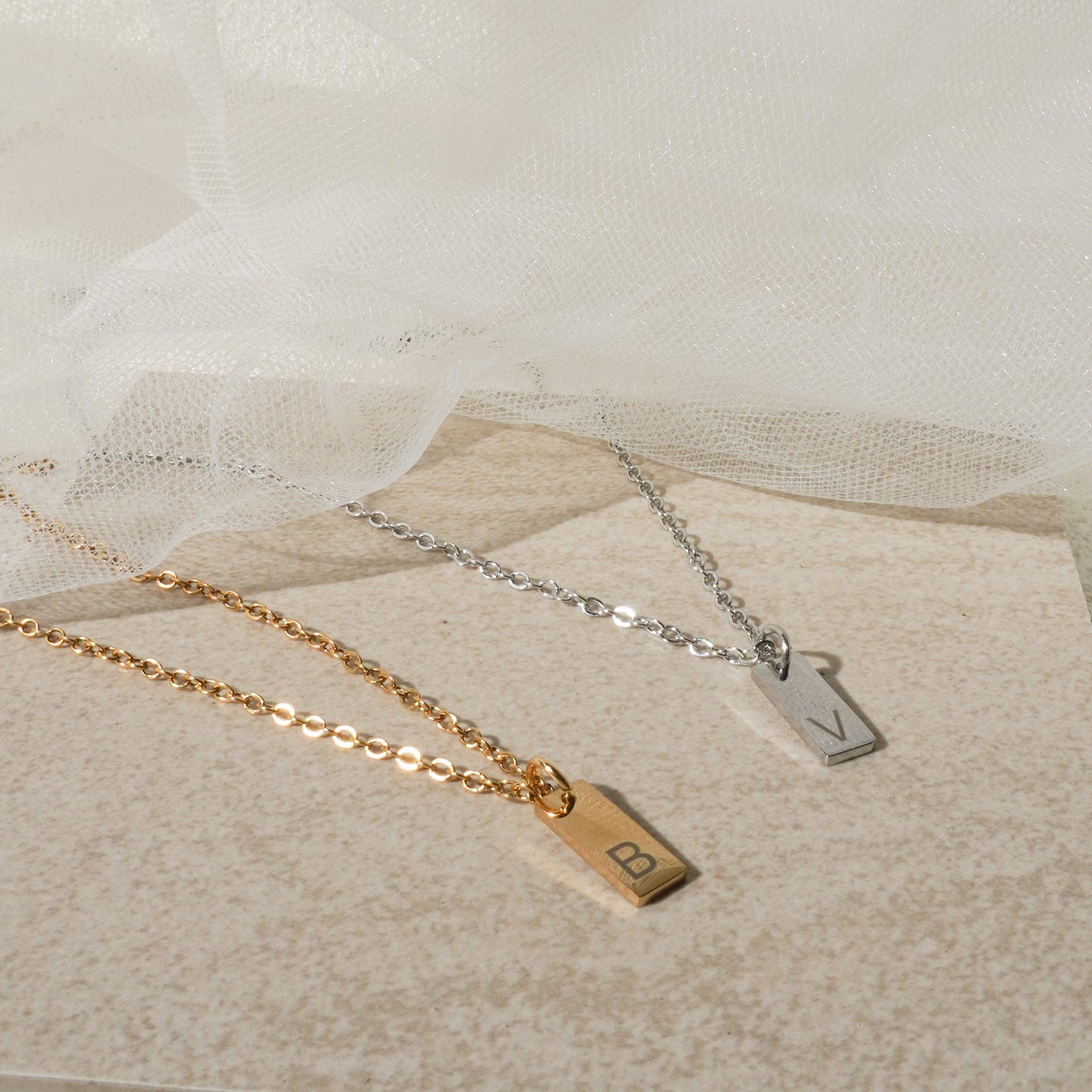 Minimalist Engraved Necklace