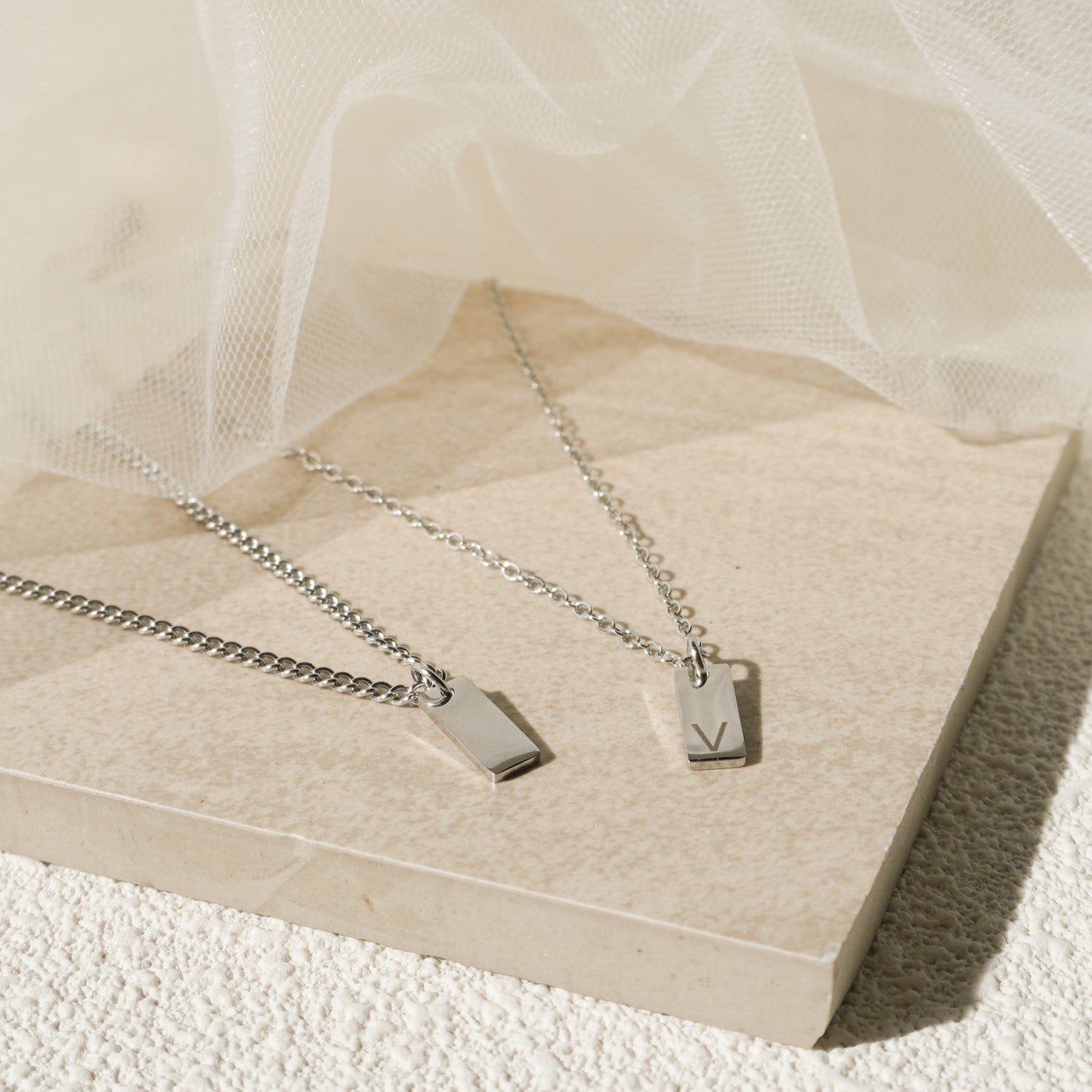 Minimalist Engraved Necklace