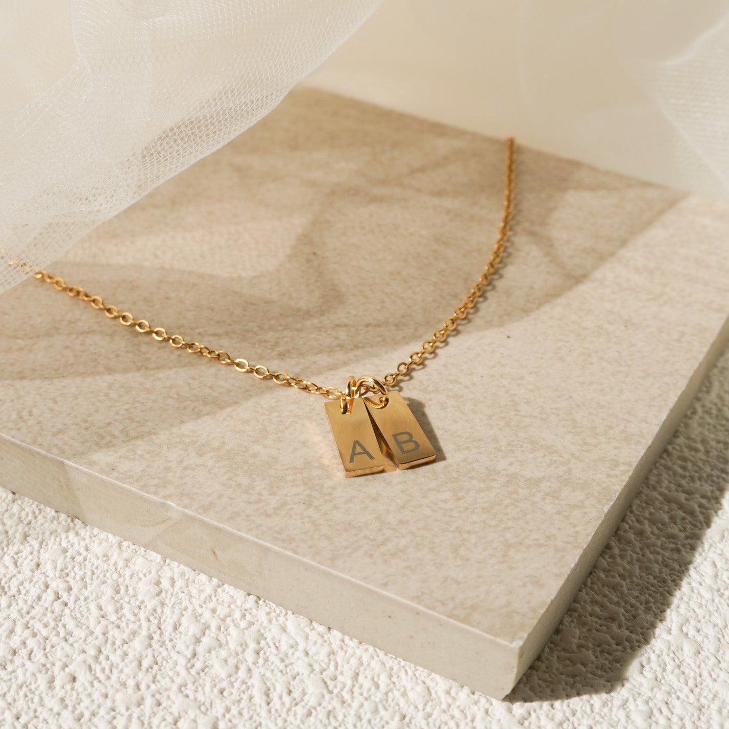 Minimalist Engraved Necklace