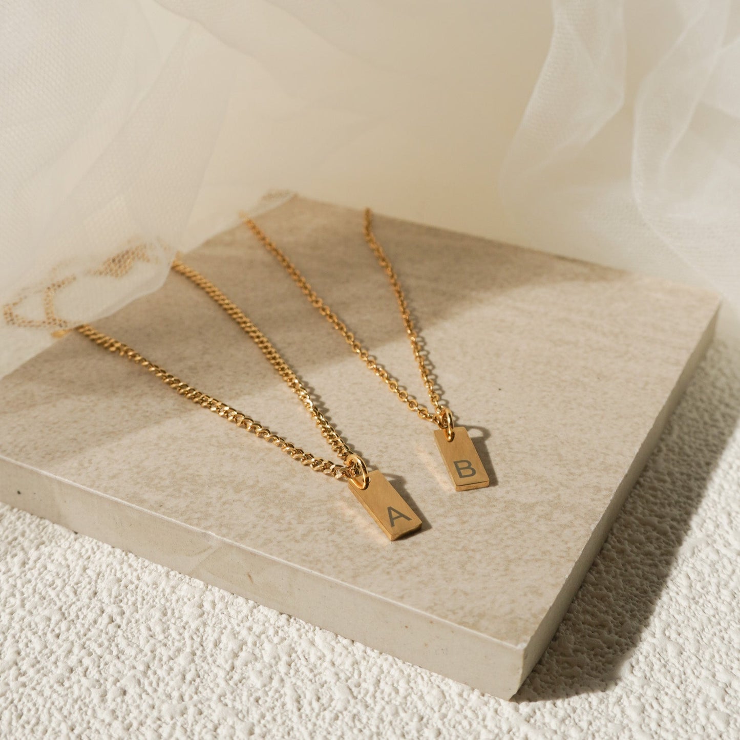 Minimalist Engraved Necklace