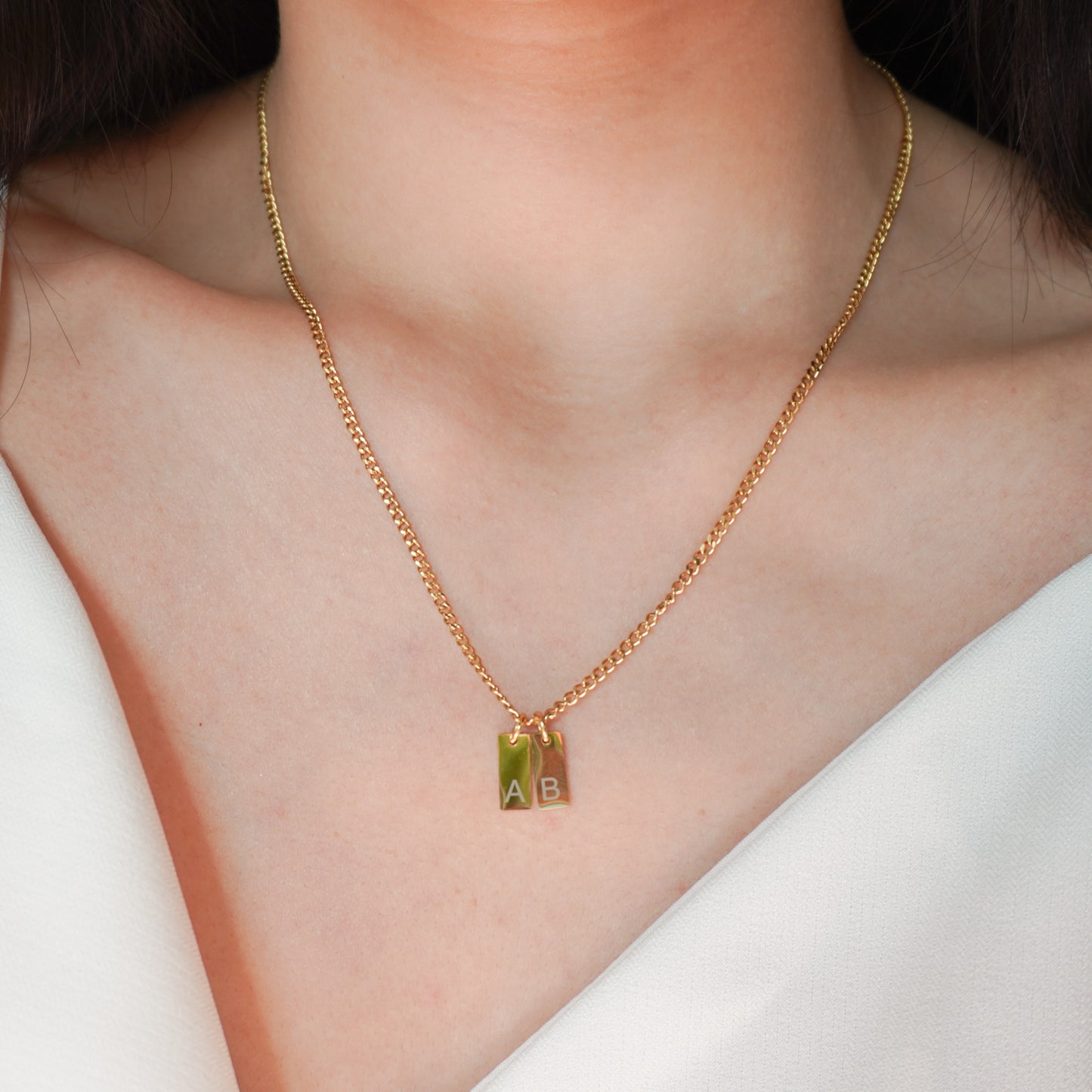 Minimalist Engraved Necklace