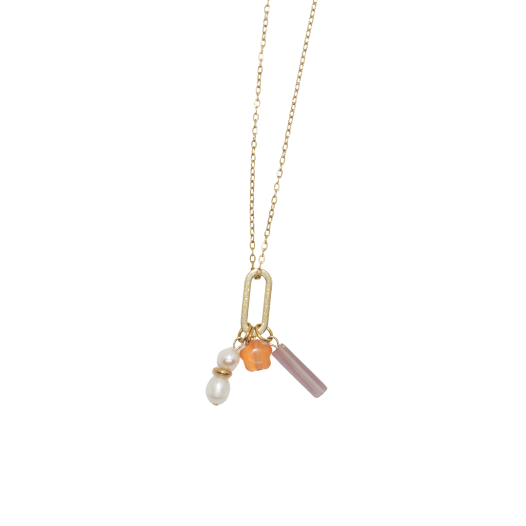 Dainty Charm Necklace with Pendant Holder