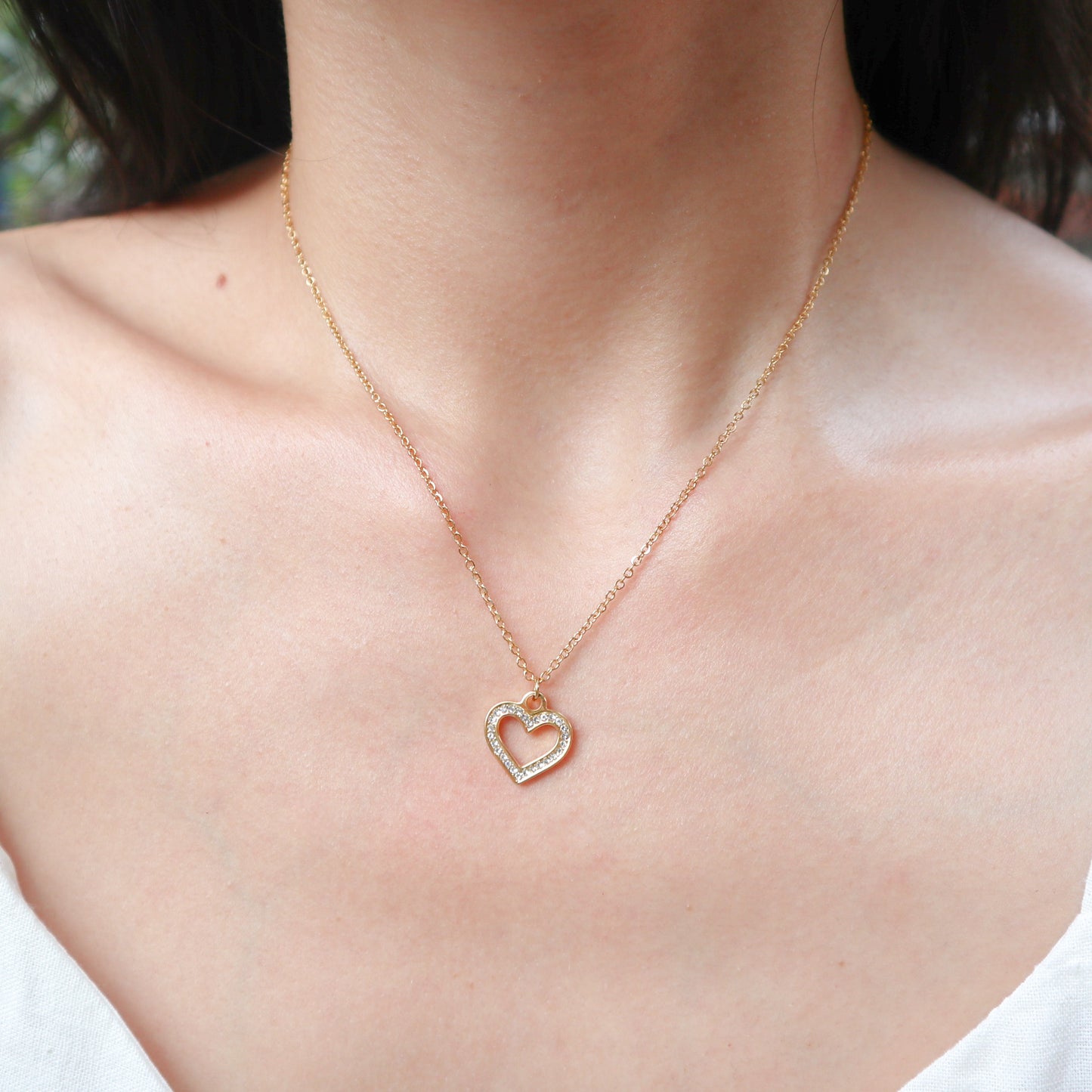 Zircon Heart Necklace