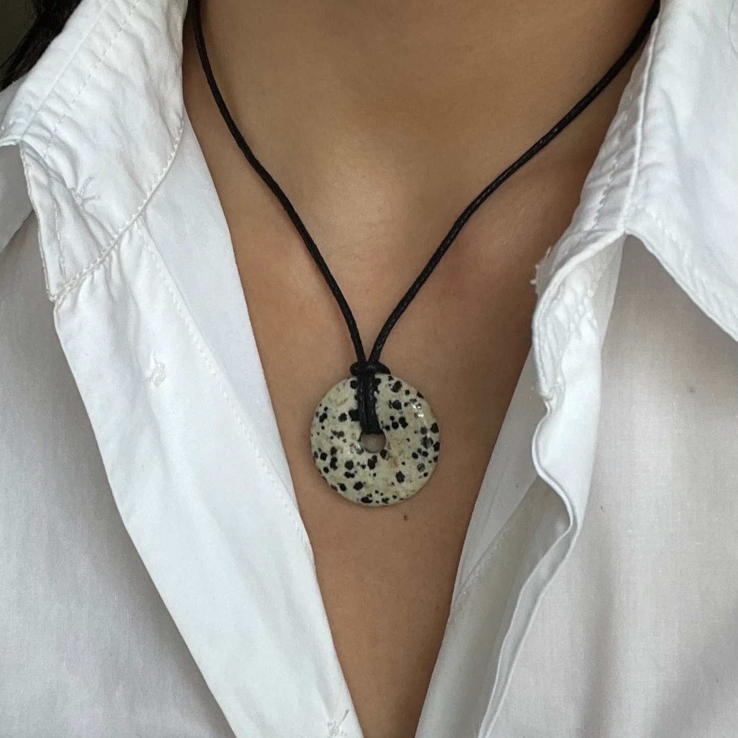 Gemstone Cord Necklace