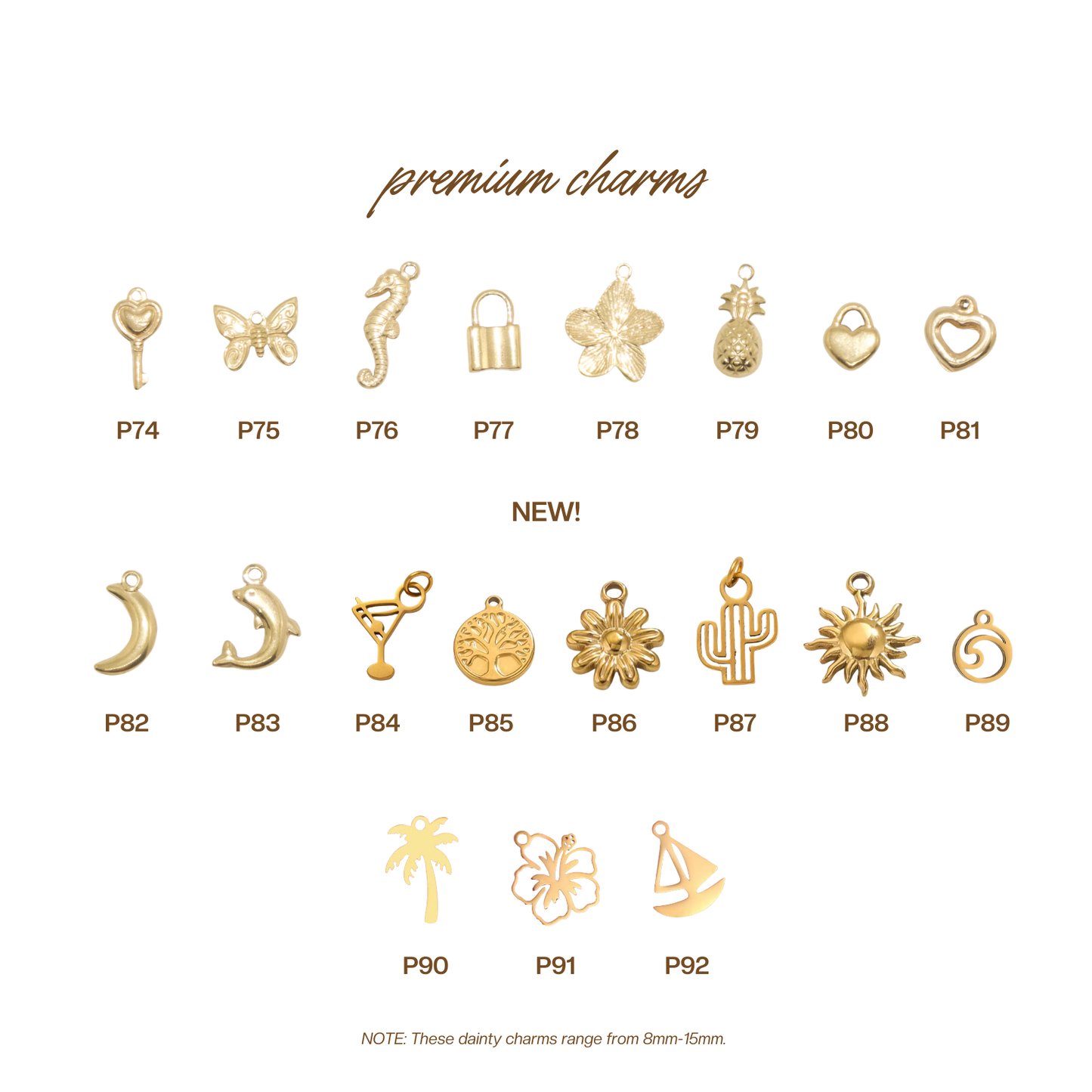 Dainty Charms (Charms Only)