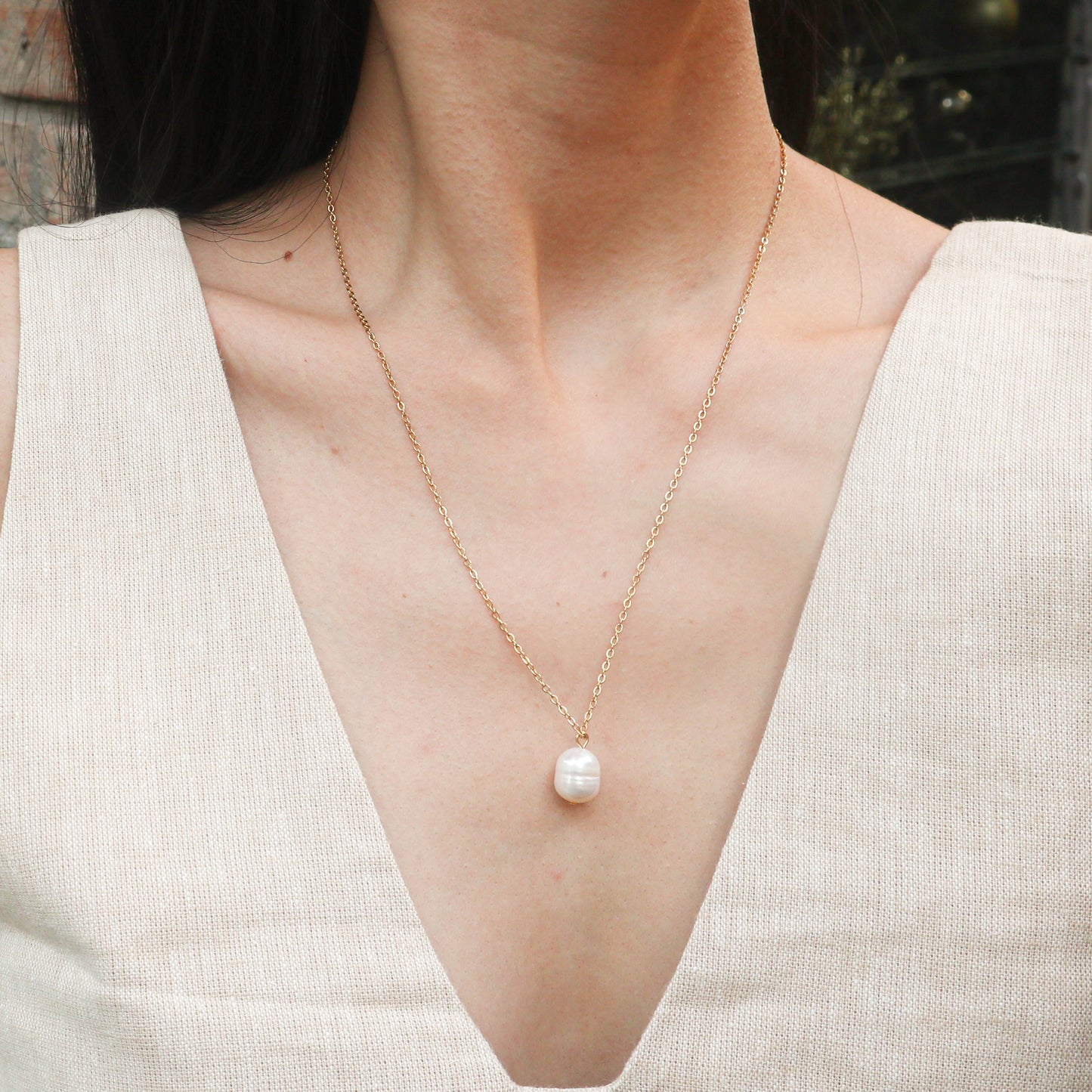 Long Pearl Necklace