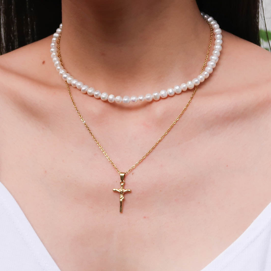 Mini Crucifix Necklace