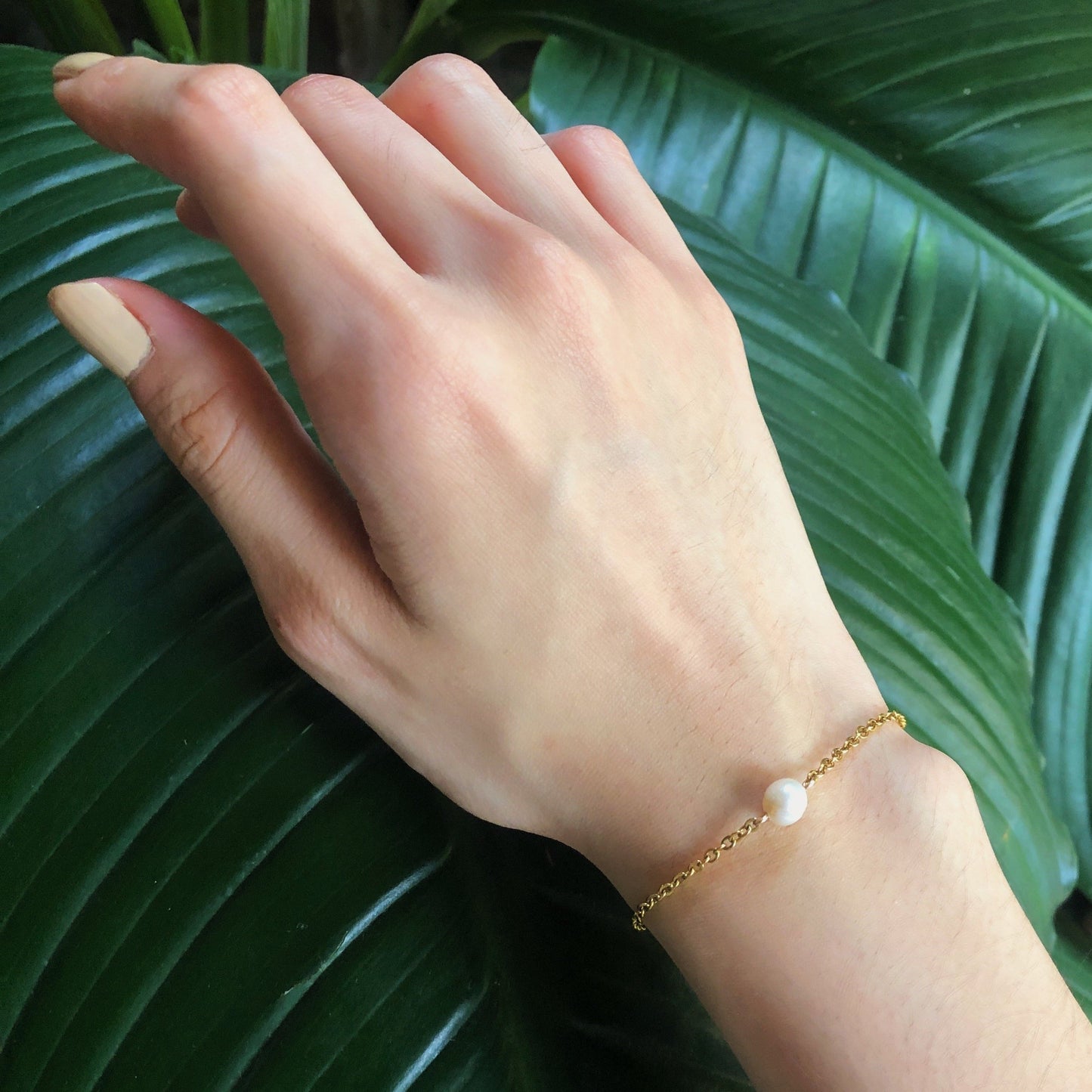 Pearl Chain Bracelet