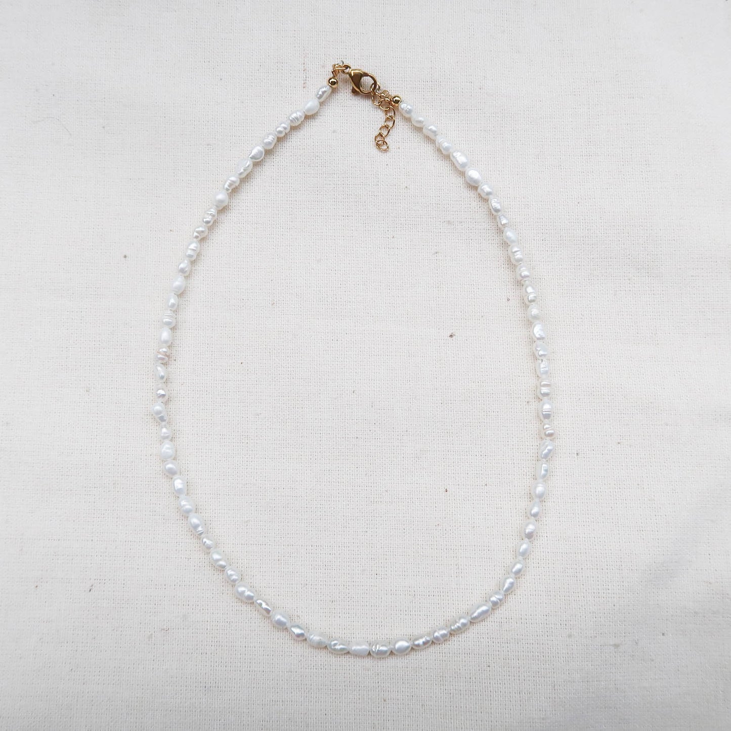 Mini Rice Pearl Necklace