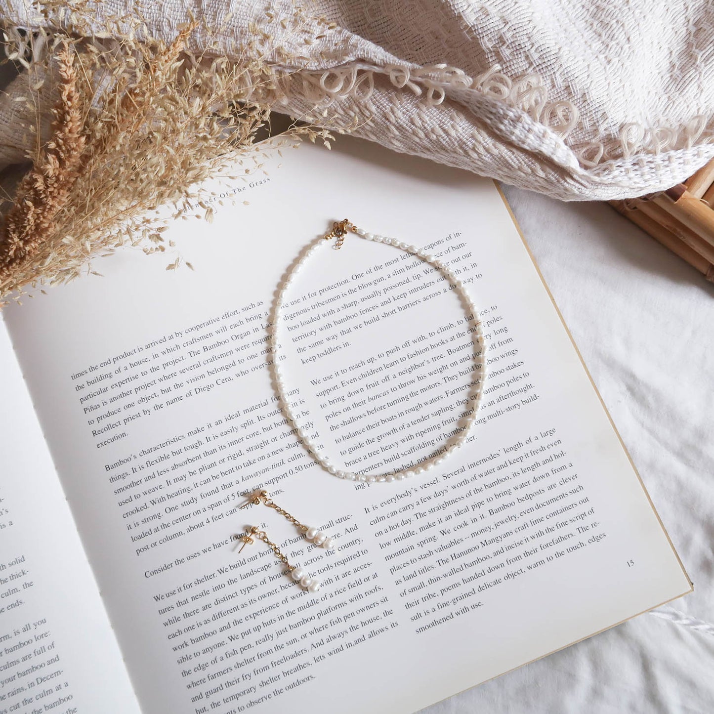 Mini Rice Pearl Necklace