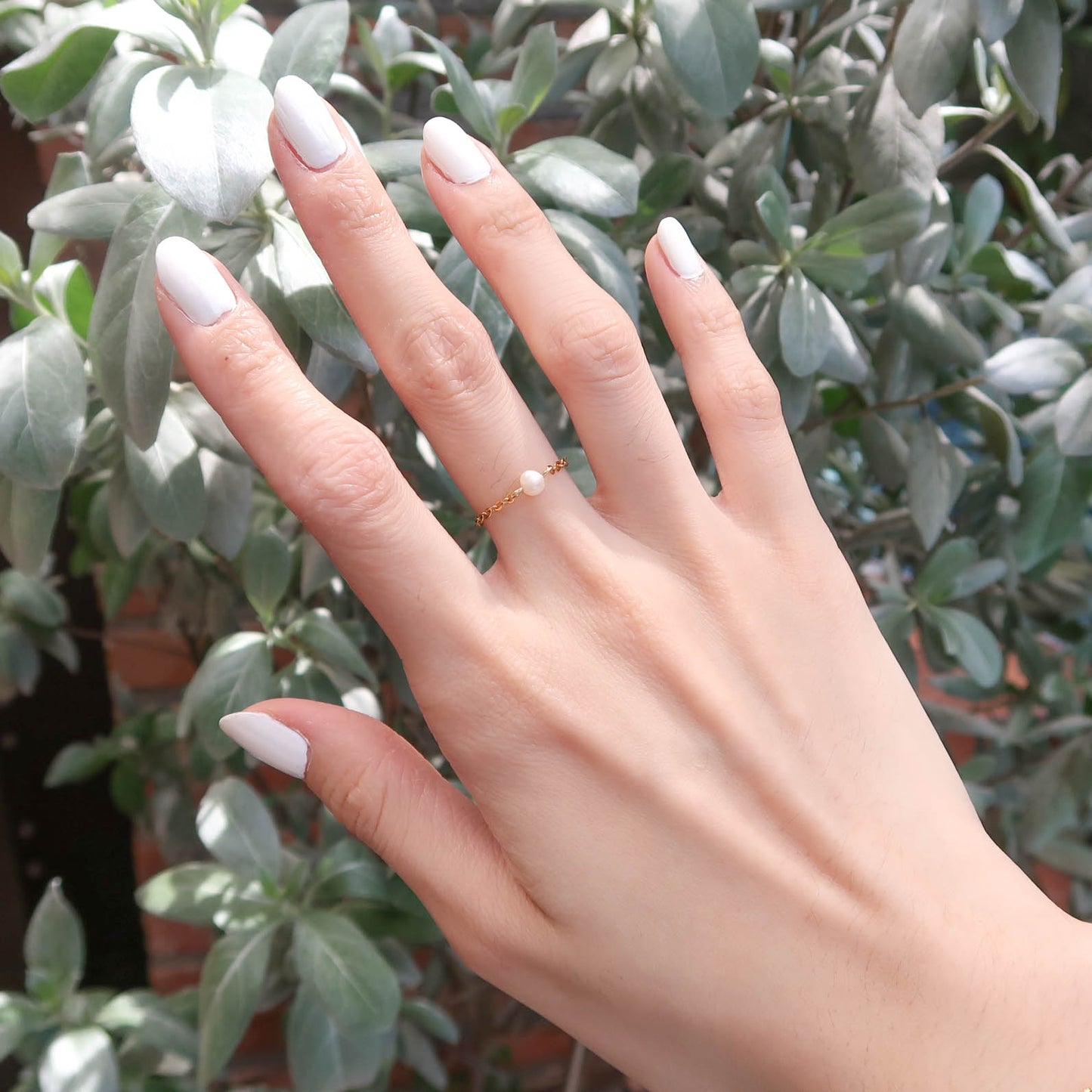 Pearl Chain Ring