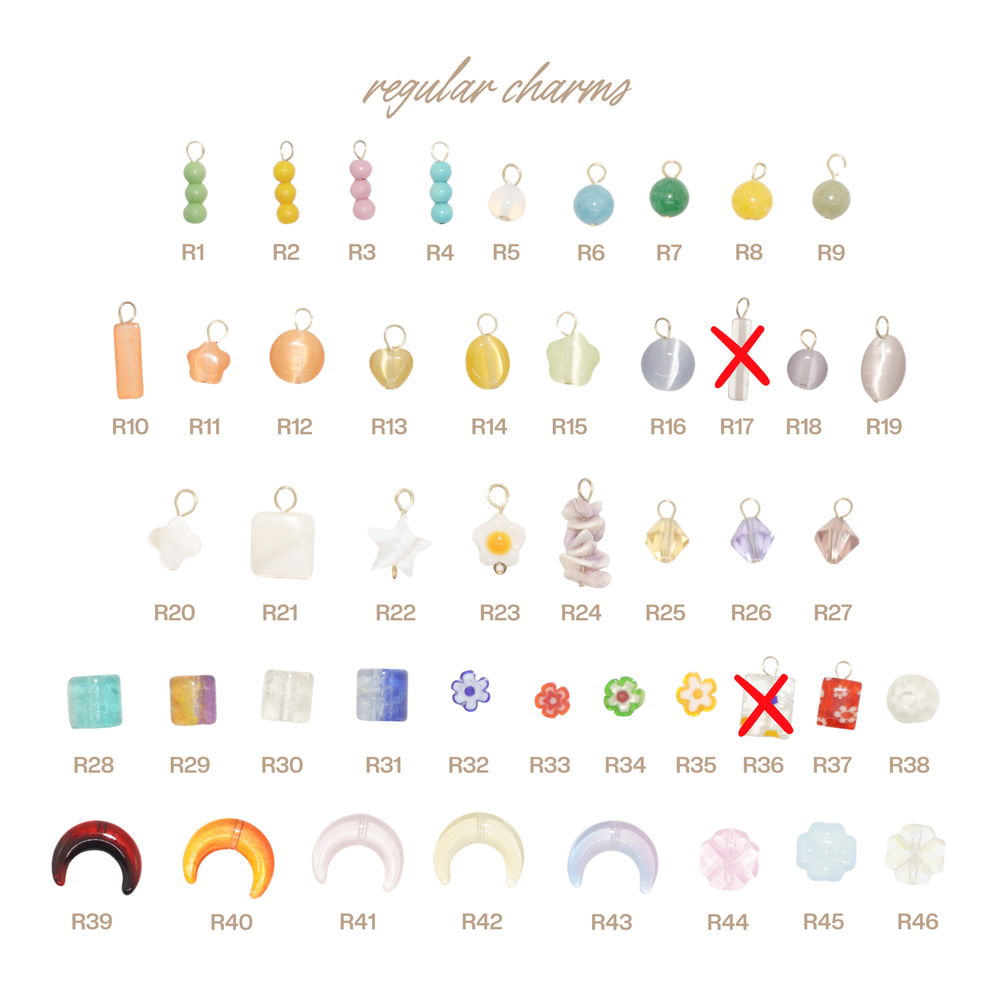 Dainty Charms (Charms Only)