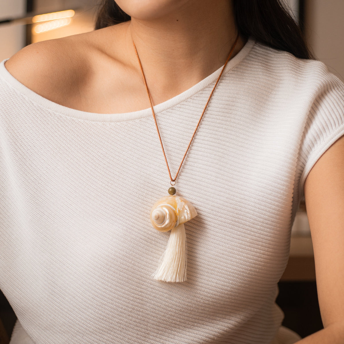 Shell Tassel Necklace