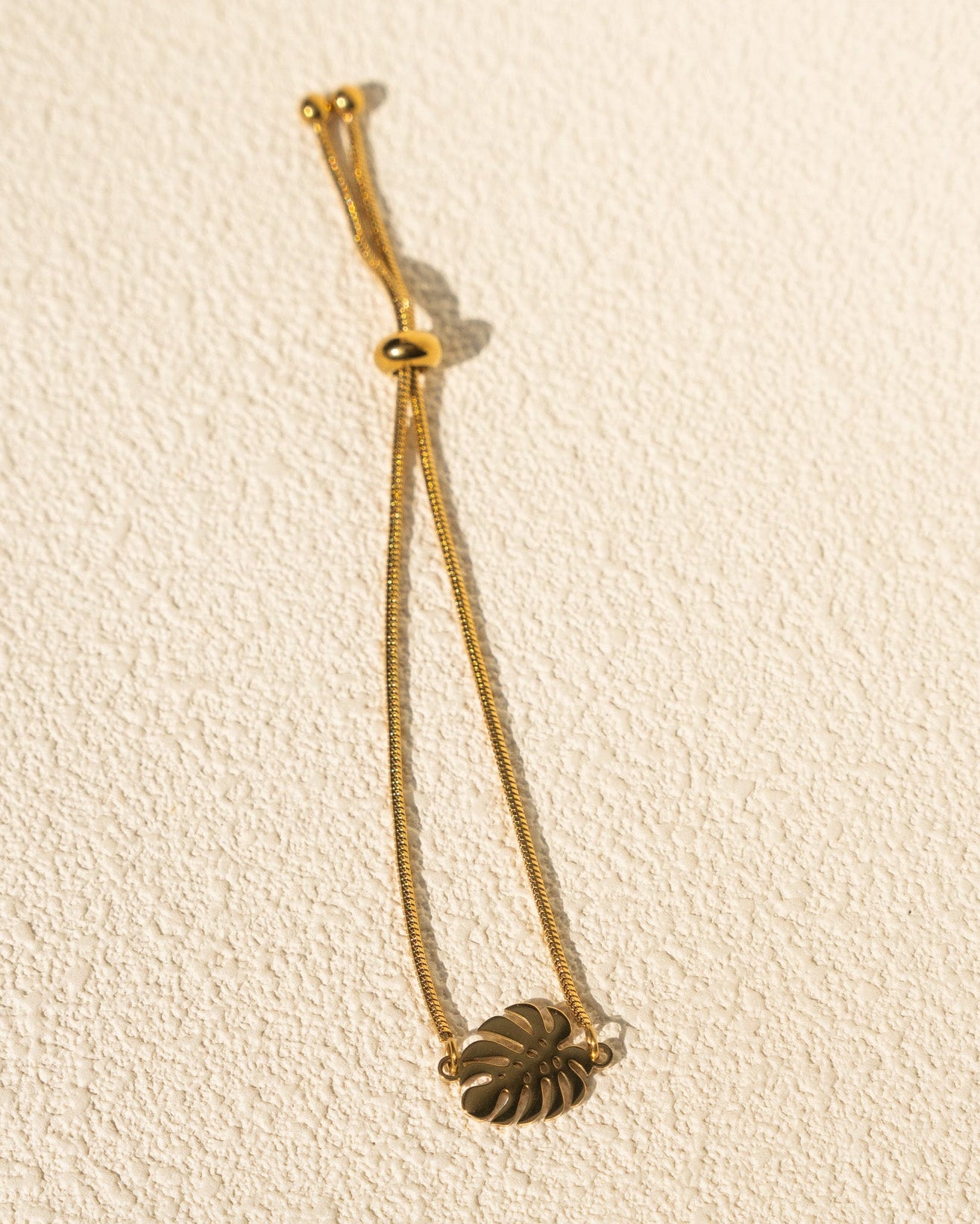 Adjustable Monstera Bracelet