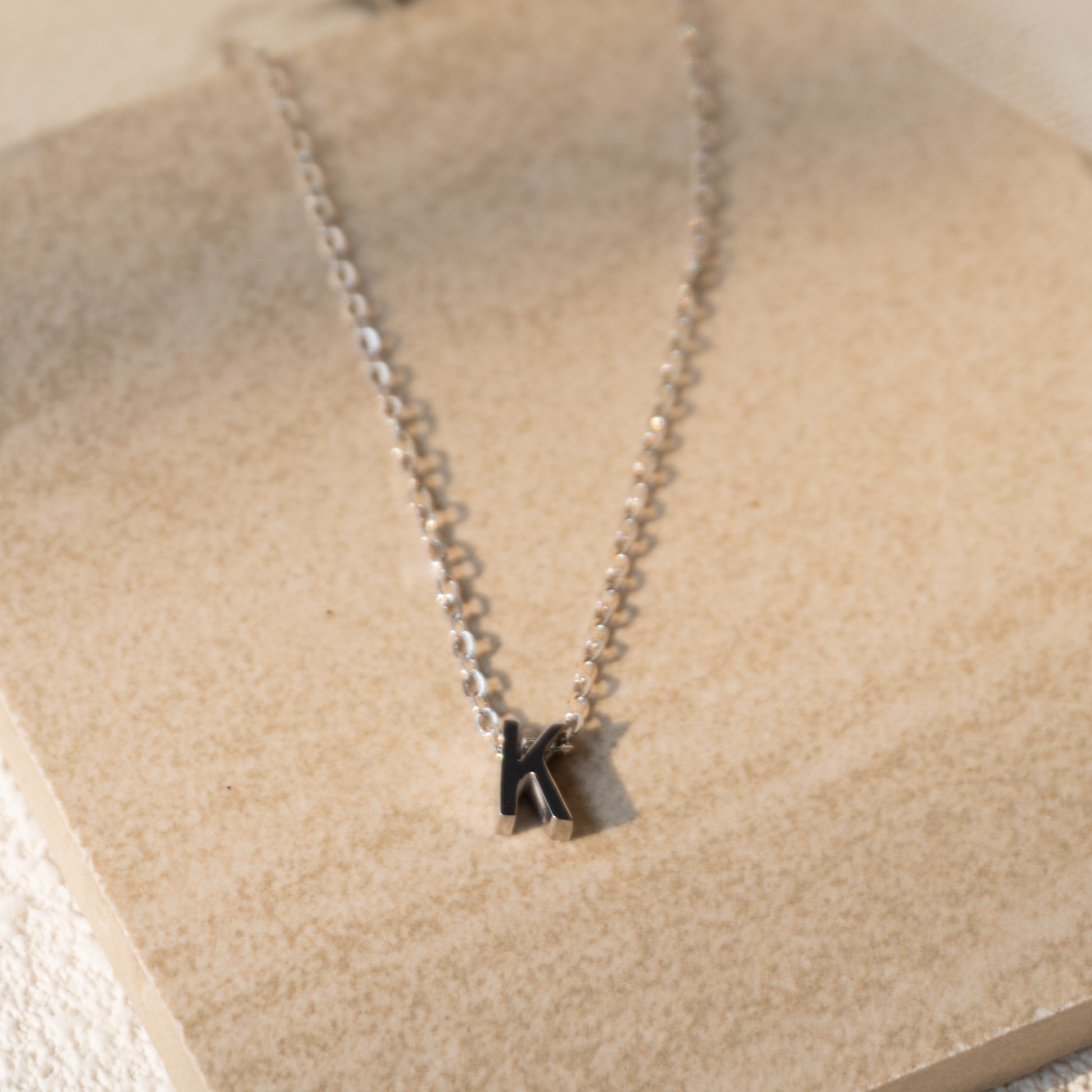 Tiny Initial Necklace