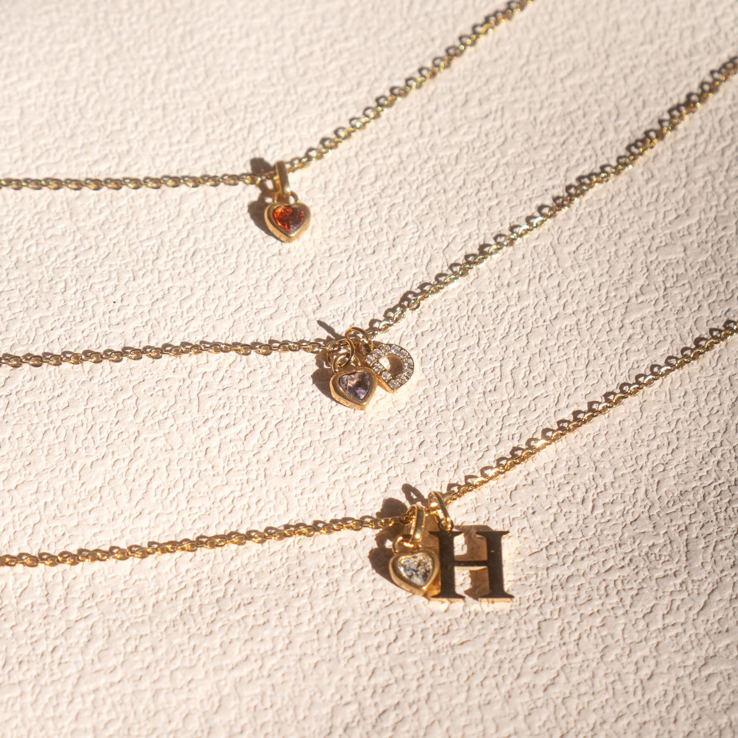 Heart Birthstone Necklace
