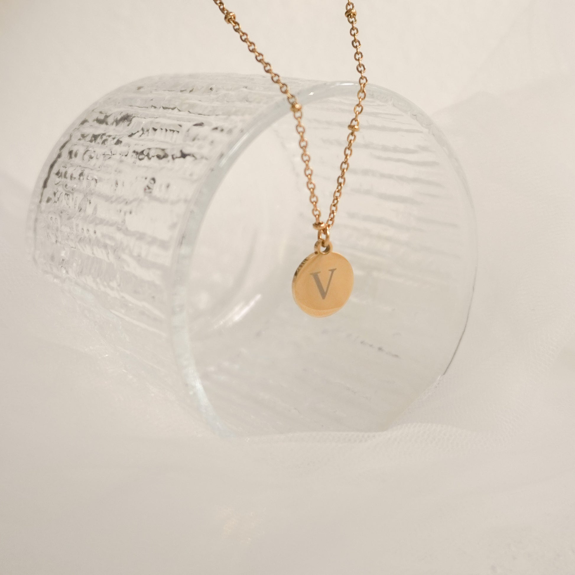 Engraved Disc Necklace