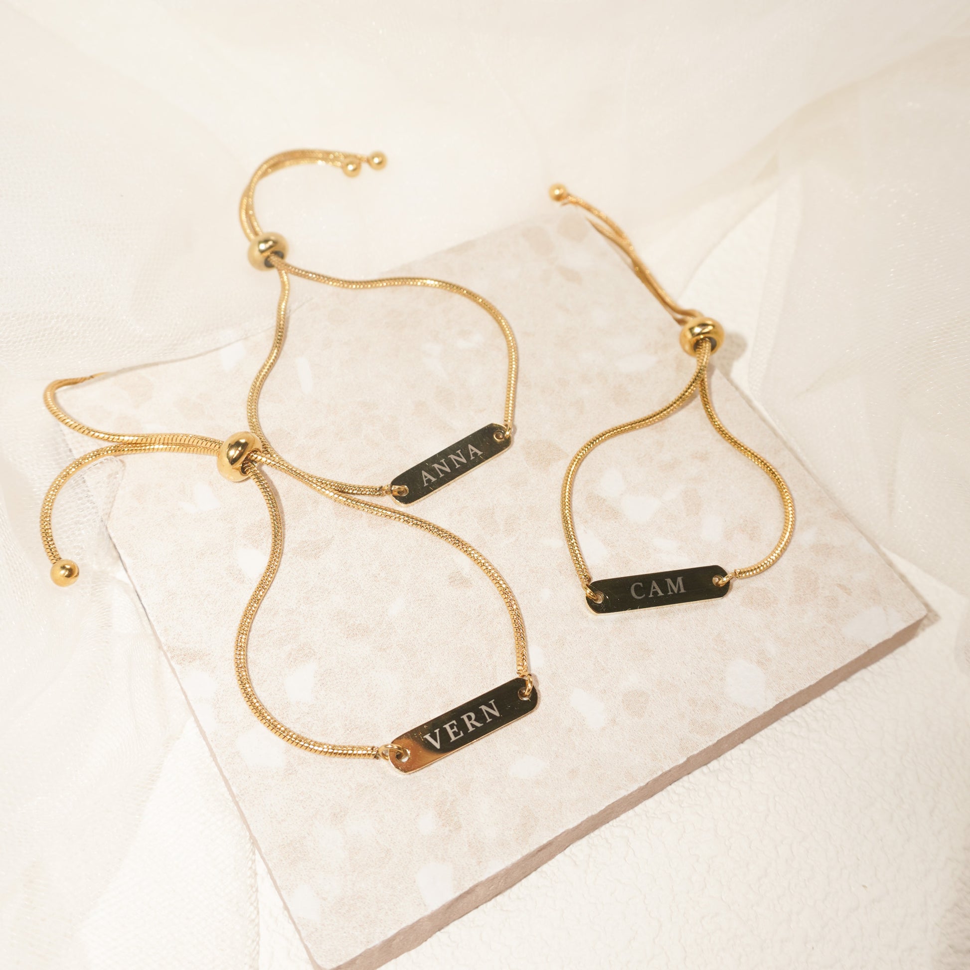 Adjustable Engraved Bracelet – La Rosa PH