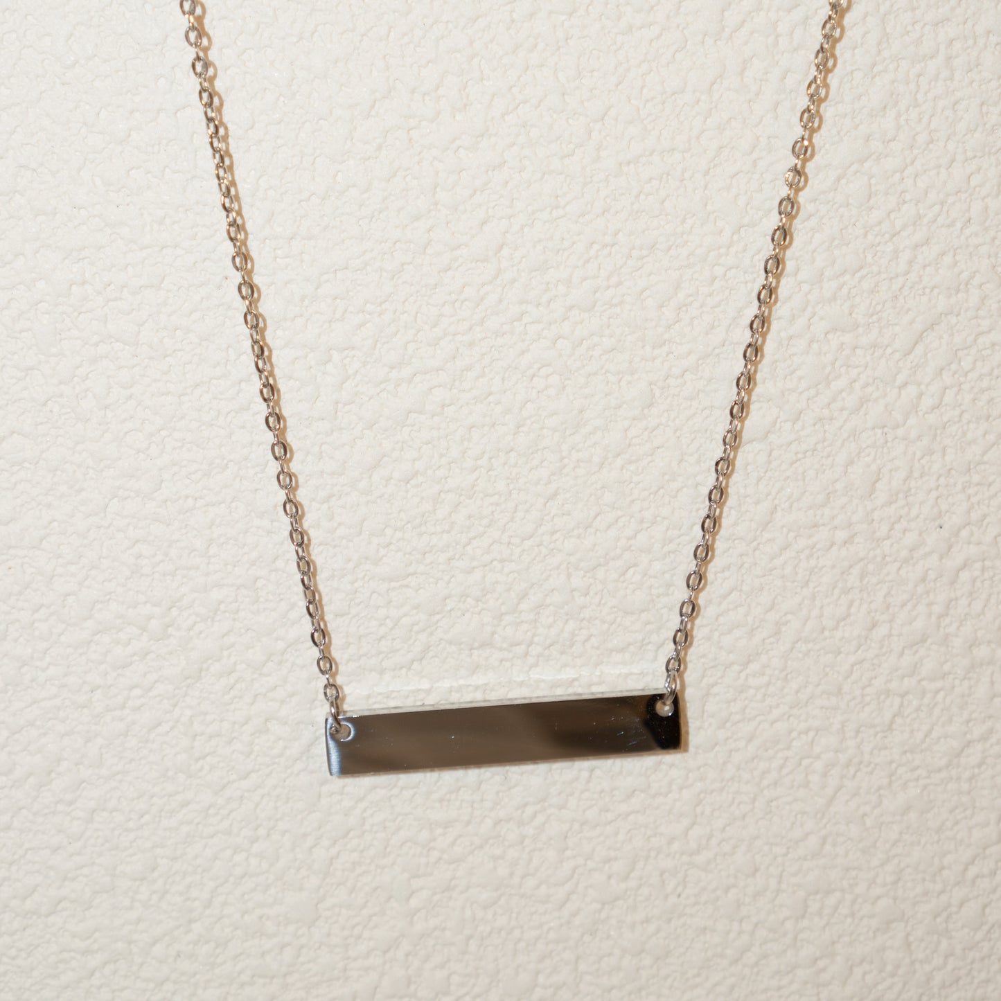 Engraved Bar Necklace