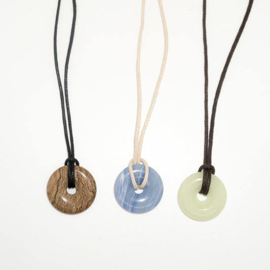 Gemstone Cord Necklace