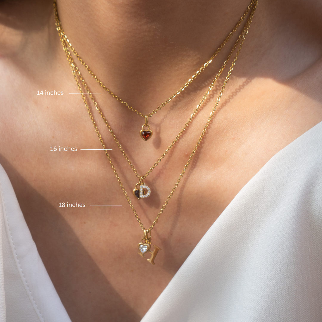 Heart Birthstone Necklace
