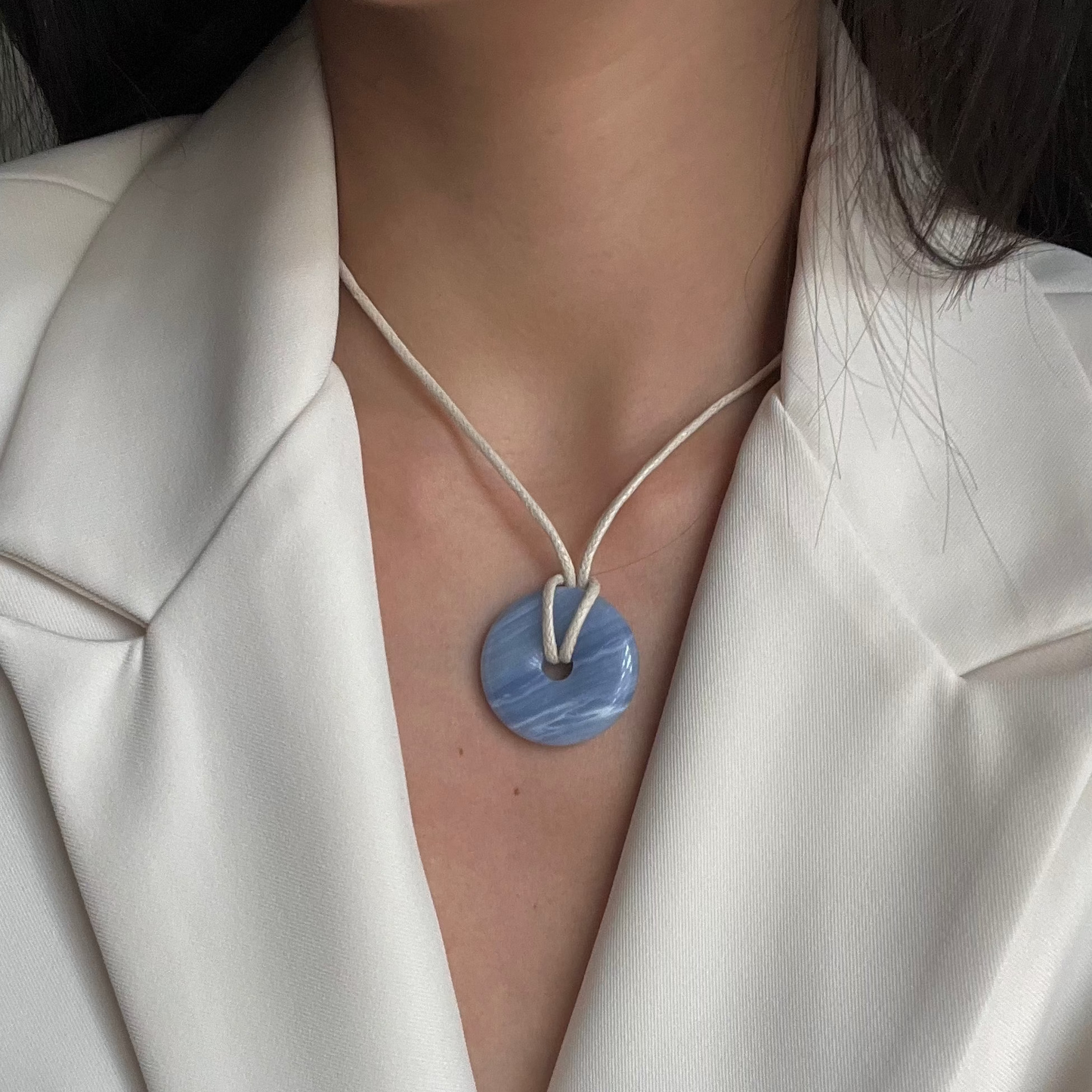 Gemstone Cord Necklace