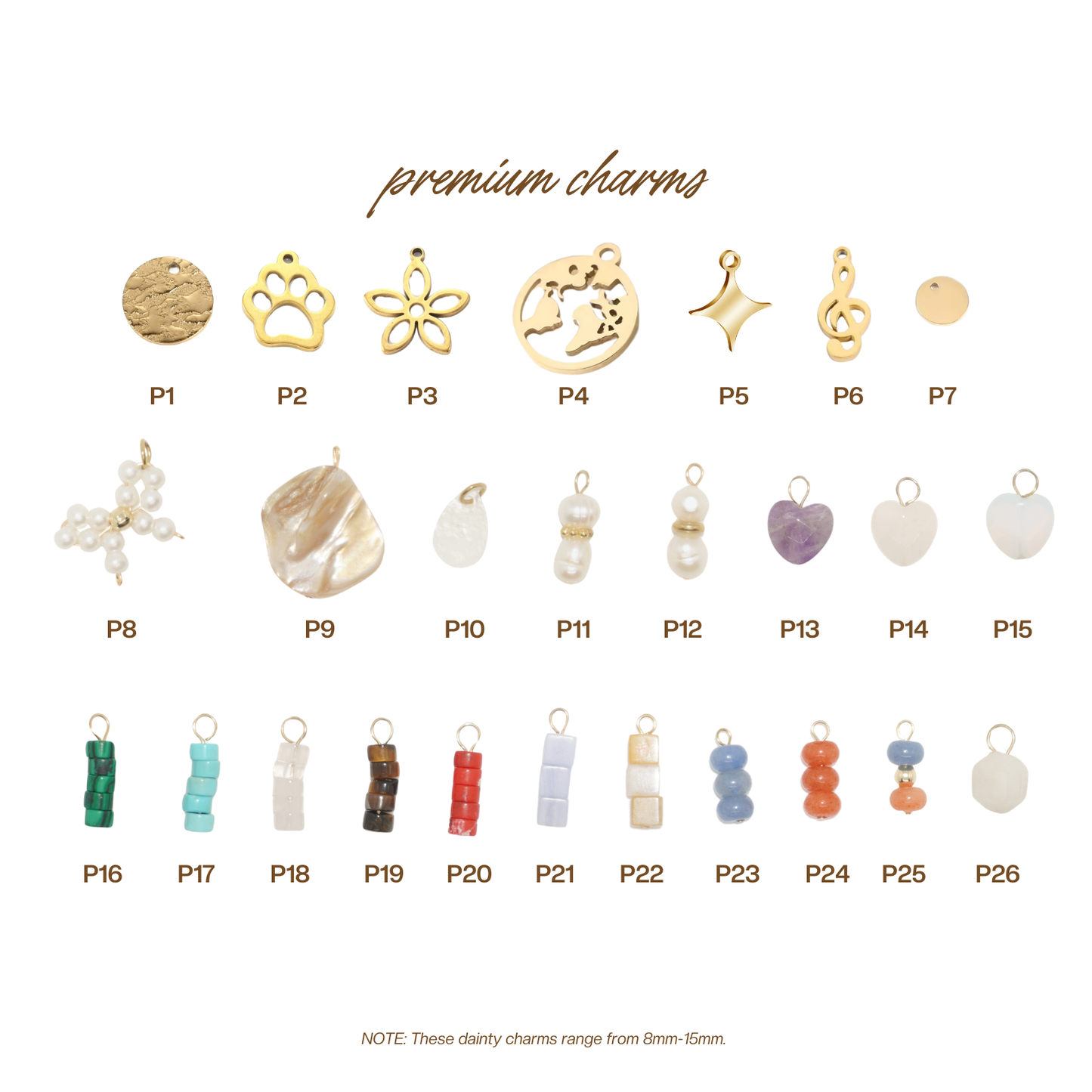 Dainty Charms (Charms Only)
