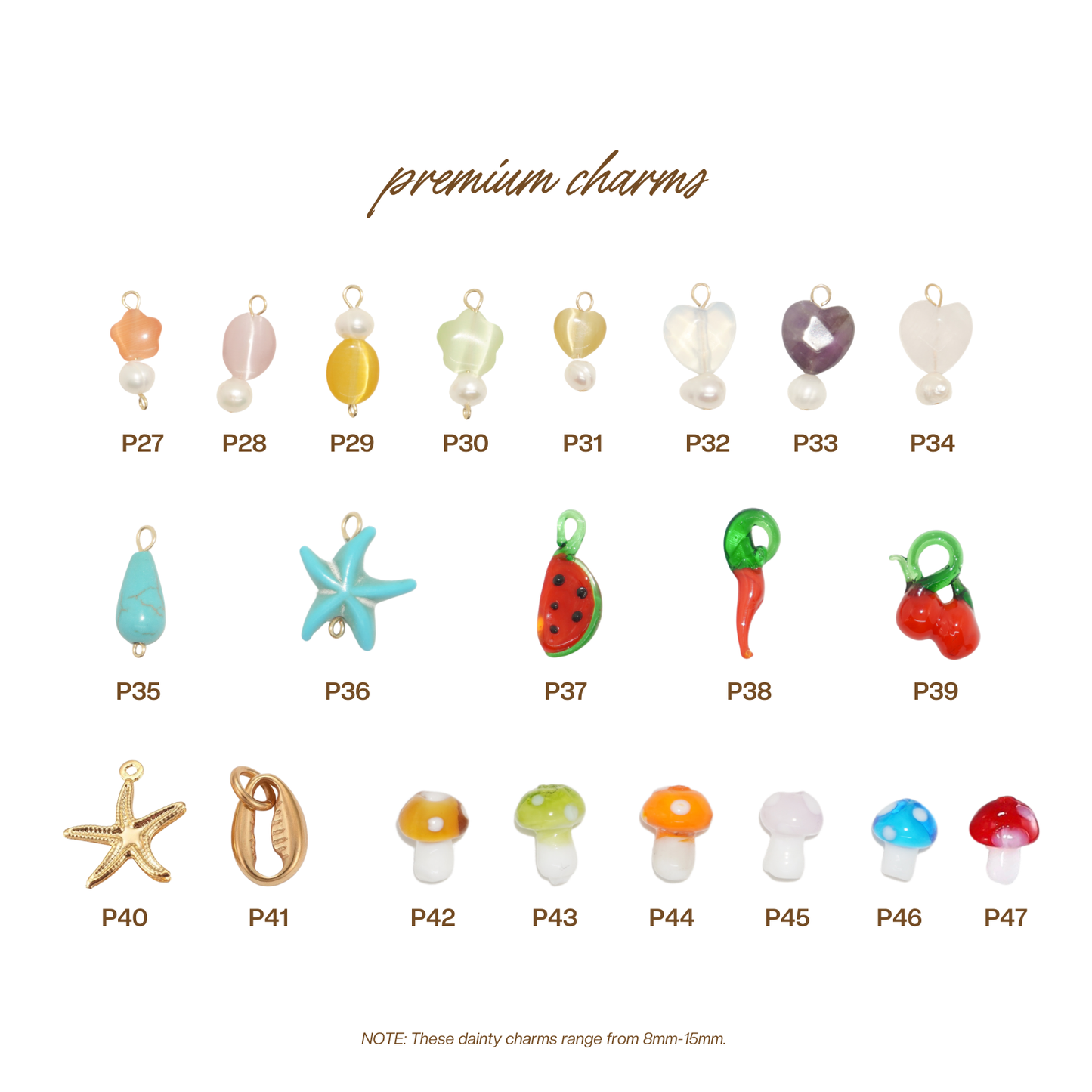 Dainty Charms (Charms Only)