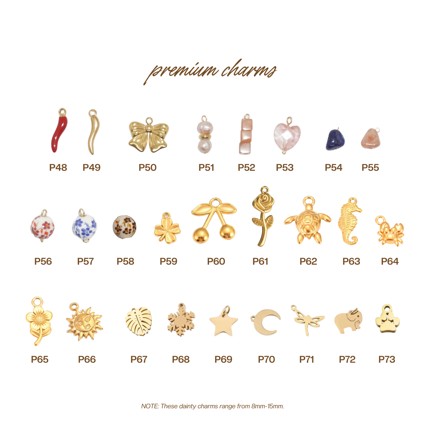 Dainty Charms (Charms Only)