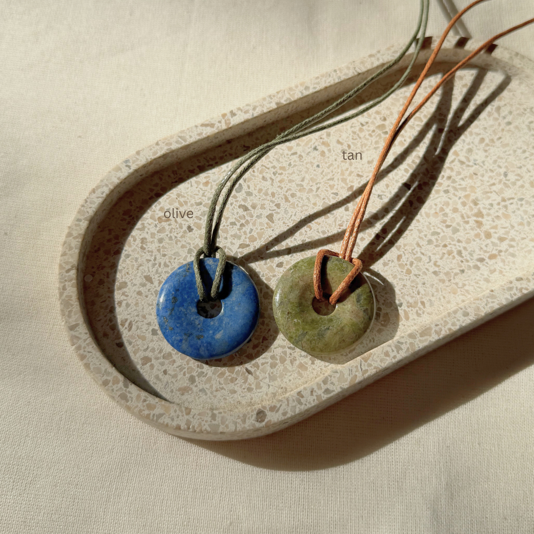 Gemstone Cord Necklace