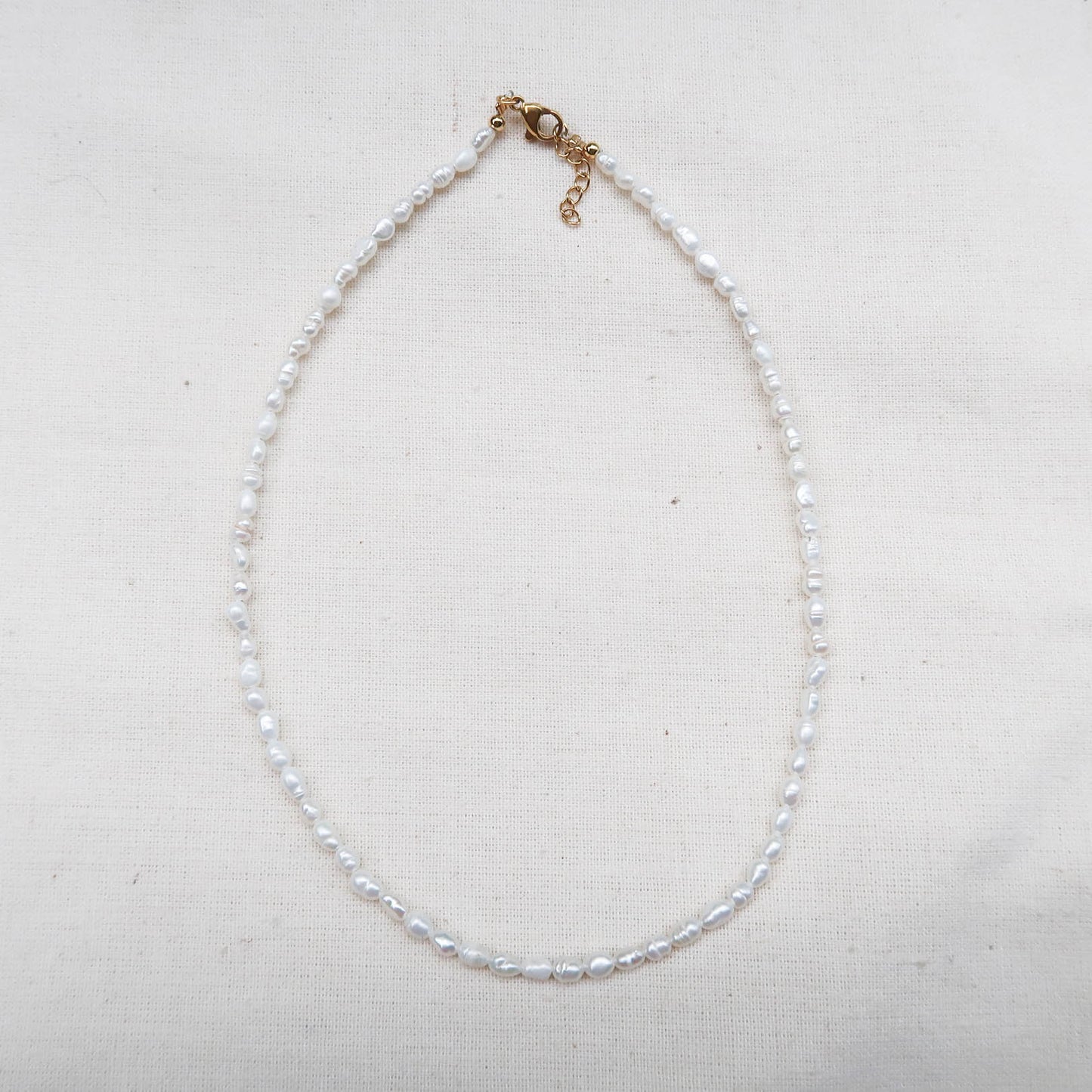 Mini Rice Pearl Necklace – La Rosa PH